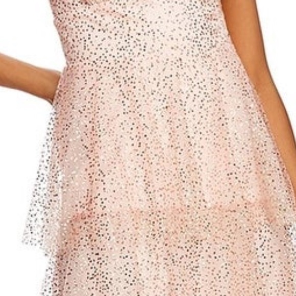 NWT Laundry by Shelli Segal Sequined Tiered   Gown - Picture 2 of 9